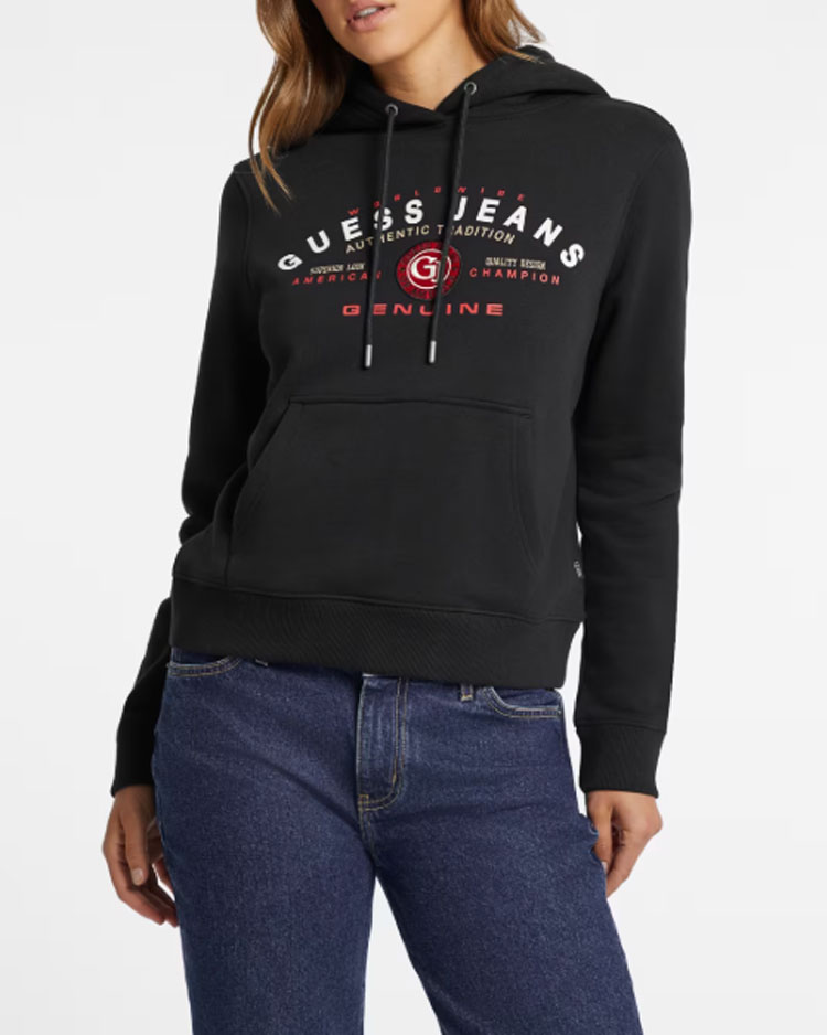 קפוצ'ון לוגו מקורי קלאסי WOMEN'S GUESS