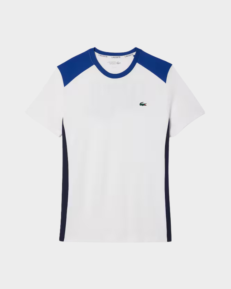 חולצת טניס לגבר בצבעי בלוק מבית Lacoste דגם TH8979