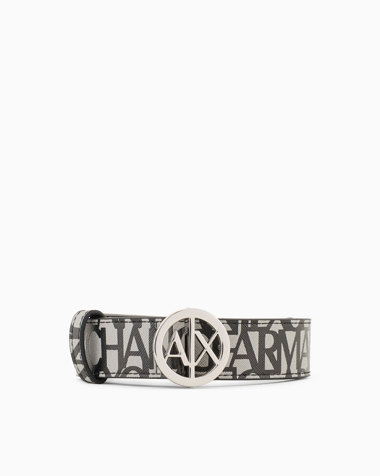 חגורת אקולוגית עם אבזם לוגו עגול WOMEN'S A/X