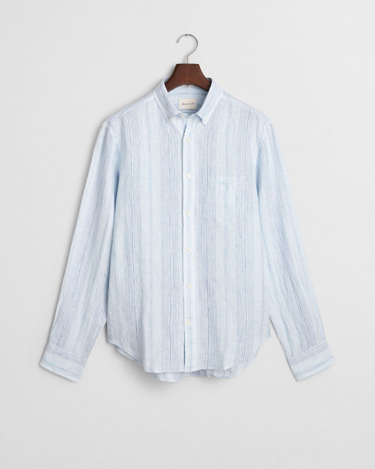 חולצת פשתן עם פסים דקים MEN'S GANT
