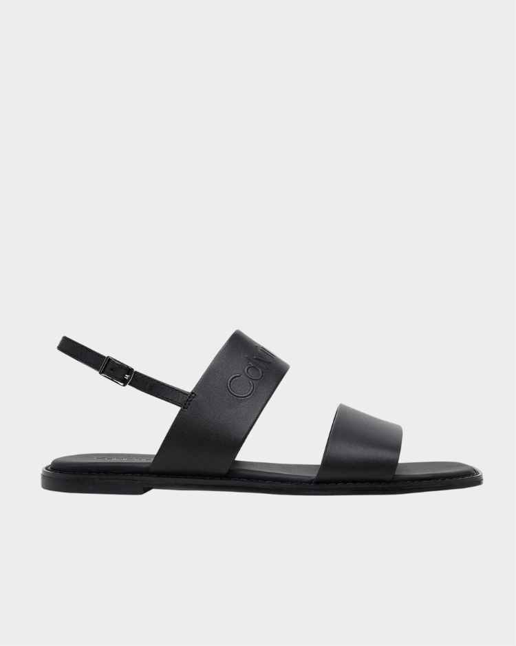 סנדלי נשים שטוחים מעור מבית Calvin Klein דגם Flat Sandal HE HW0HW02377 | קלוין קליין